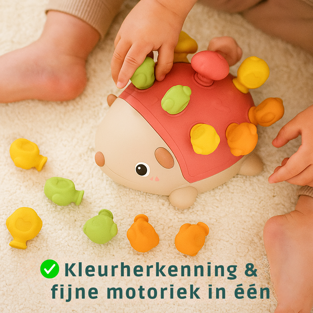 Egel Montessori Roze- Speelgoed 1 jaar- Educatief Speelgoed- Baby Speelgoed