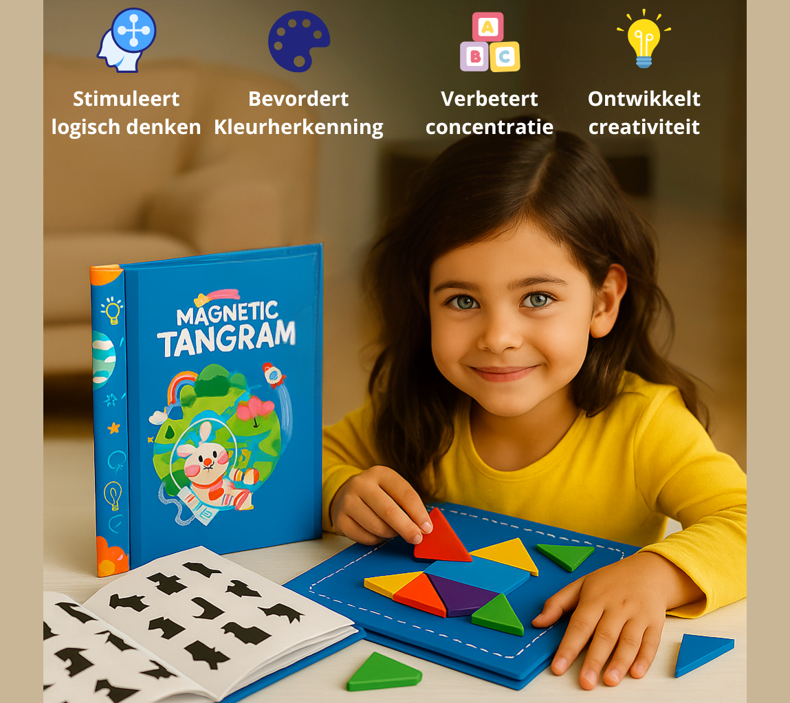 Tangram Magnetisch Boek (+3)
