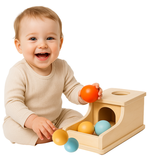 Montessori Houten Balbox – Educatief Speelgoed vanaf 12 Maanden