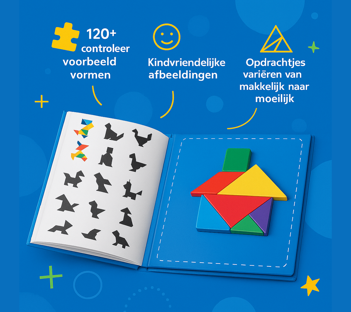 Tangram Magnetisch Boek (+3)