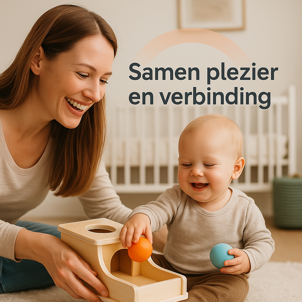 Montessori Houten Balbox – Educatief Speelgoed vanaf 12 Maanden